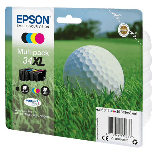 Epson Muste Monipakkaus (bk/c/m/y) 34xl – Epson