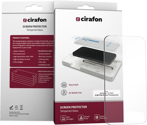 Cirafon Ultra-wide (double Tempered) + Tool Iphone 15 Pro – Cirafon