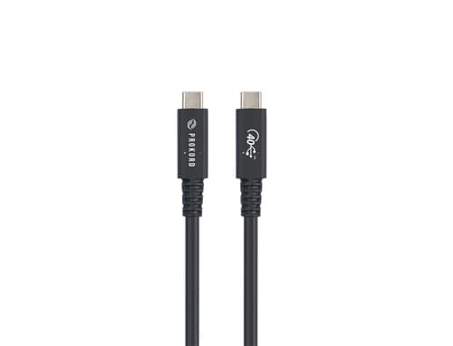 Prokord Usb4-kaapeli Usb-c – Usb-c 40 Gbps 240w 1.2m Usb-c Usb-c Musta – Prokord