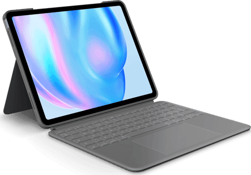 Logitech Combo Touch Ipad Air 13" (m2), Ipad Air 13" (m3), Ipad Air 13" (m4) Norjalainen, Ruotsi, Suomi, Tanska Harmaa – Logitech