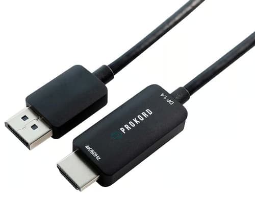 Prokord Displayport–hdmi-kaapeli – 4k @ 60 Hz 1.5m Displayport Hdmi Musta – Prokord