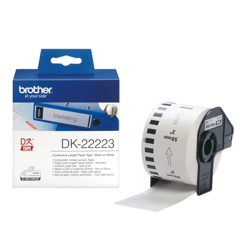 Brother Tape Paperi 50mm X 30.5m Musta/valkoinen – Brother