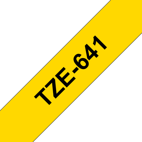Brother Tape 18mm Tze-641 Musta/keltainen – Brother