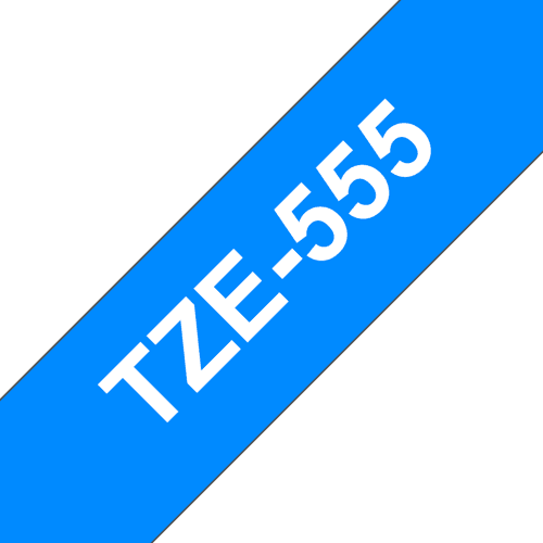 Brother Tape 24mm Tze-555 Valkoinen/sininen – Brother