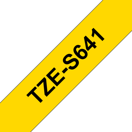 Brother Tape 18mm Tze-s641 Musta/keltainen Extra Vahva – Brother