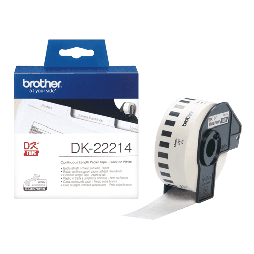 Brother Tape Paperi 12mm X 30.5m Musta/valkoinen – Brother