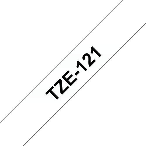 Brother Tape 9mm Tze-121 Musta/läpinäkyvä – Brother