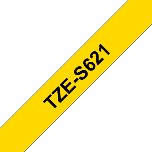 Brother Tape 9mm Tze-s621 Musta/keltainen Extra Vahva – Brother