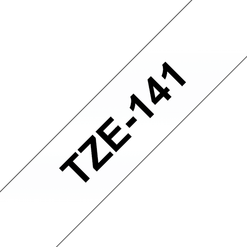 Brother Tape 18mm Tze-141 Musta/läpinäkyvä – Brother