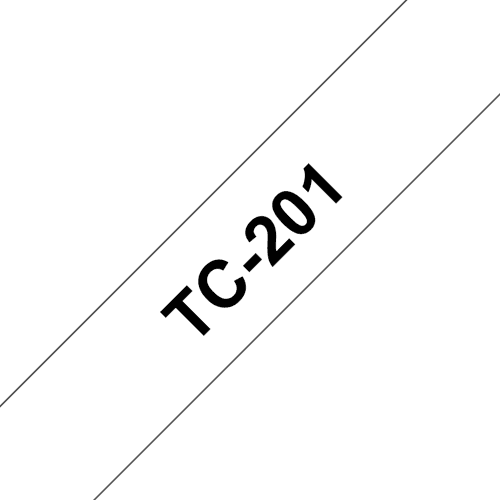 Brother Tape 12mm Tc-201 Musta/valkoinen – Brother