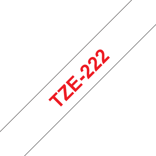 Brother Tape 9mm Tze-222 Punainen/valkoinen – Brother