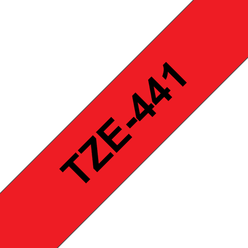 Brother Tape 18mm Tze-441 Musta/punainen – Brother