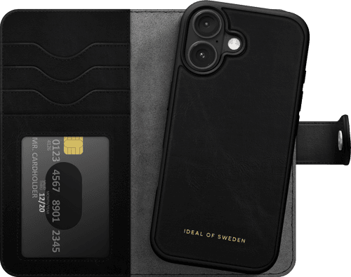 Ideal Of Sweden Magnet Wallet+ Iphone 16 Musta – iDeal of Sweden