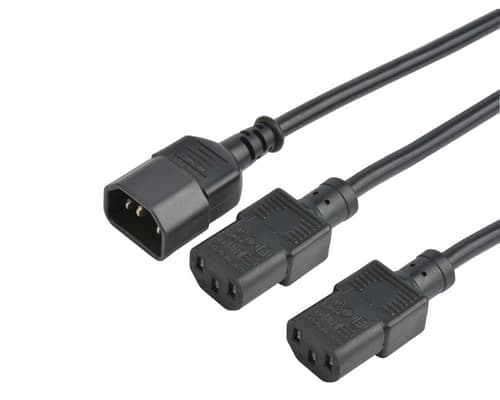 Prokord Virtajohto 0.6m C14 2 X C13 Musta – Prokord