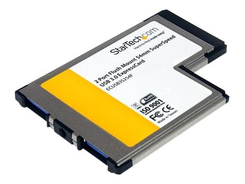 Startech 2 Port Flush Mount Expresscard 54mm Superspeed Usb 3.0 Card Adapter – Startech