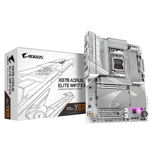 Gigabyte X870 Aorus Elite Wifi7 Ice Am5 Atx Emolevyt – Gigabyte