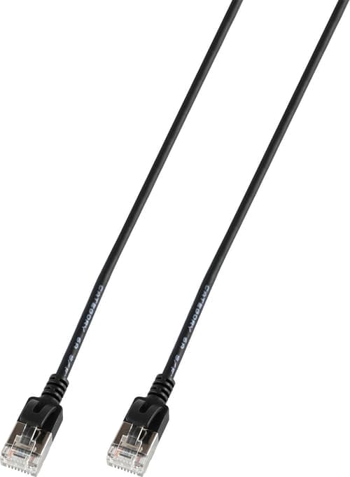 Prokord Slim Network Cable / Patch Cord Lszh Rj-45 Cat 6a 2m Musta – Prokord