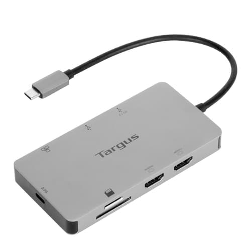 Targus Dock423eu Kannettavien Tietokoneiden Telakka Ja Porttitoistin Langallinen Usb 3.2 Gen 1 (3.1 Gen 1) Type-c Hopea Usb-c 3.2 Gen 1 (3.1 Gen 1) – Targus