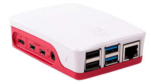 Raspberry Pi 4 Case - Red/white For Rpi 4 – Raspberry Pi