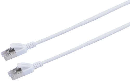 Prokord Tp-cable U/ftp Cat.6a Slim Lszh Rj45 2.0m White Rj-45 Cat 6a 2m Valkoinen – Prokord