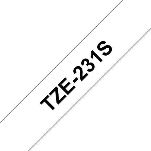 Brother Tape 12mm Tze-231s2 Musta/valkoinen Retail Pack – Brother