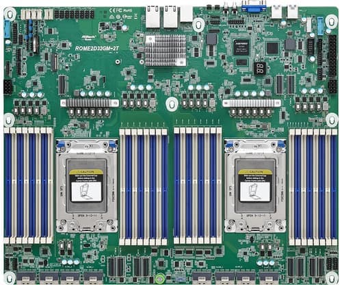 Asrock Rack Mb Rome2d32gm-2t (bulk Package) Dual Socket Sp3 (lga 4094) Proprietary Palvelimen Emolevy – ASRock