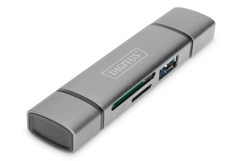Digitus Da-70886 Kortinlukija Usb 3.2 Gen 1 (3.1 Gen 1) Type-a/type-c Alumiini – Digitus