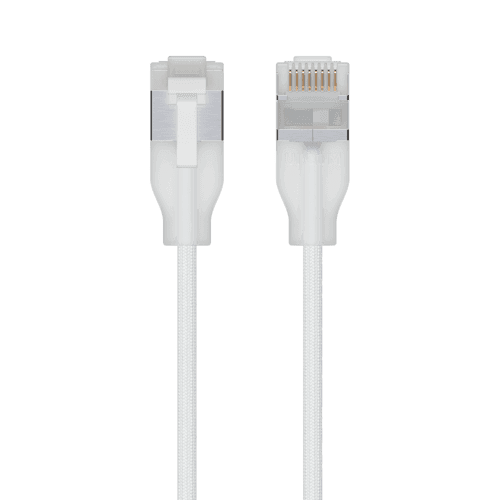 Ubiquiti Ultra-thin Braided Shielded Rj-45 Cat 6a 2m Läpikuultava, Valkoinen – Ubiquiti