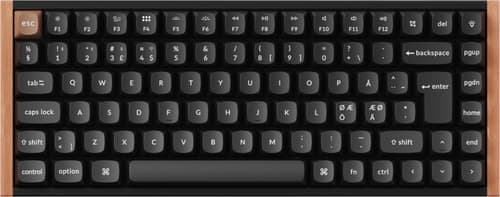 Keychron K2 He Se Qmk Wood Johdollinen Ja Langaton Gateron Double-rail Magnetic Nebula Pohjoismainen – Keychron
