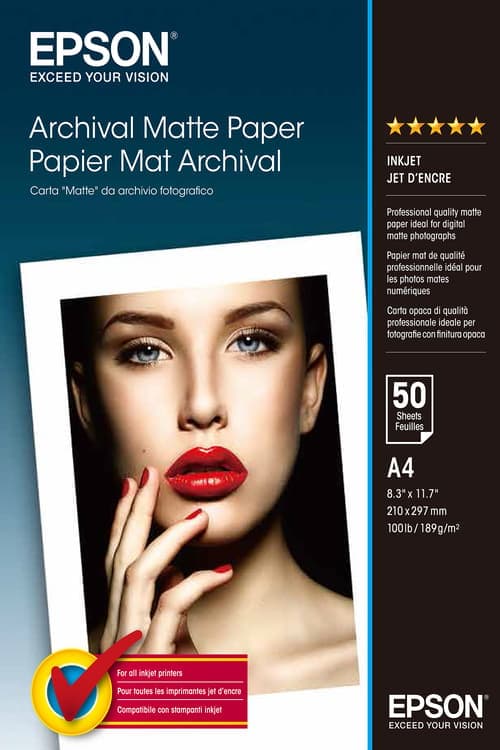 Epson Paperi Archive Matte A4, 50 Arkkia, 192 G – Epson