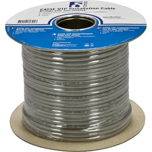 Deltaco Bulk-kaapeli Ei Cat 5e 100m Harmaa – Deltaco