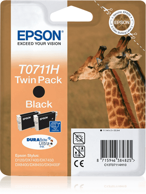 Epson Muste Musta T0711h High Capacity – Epson