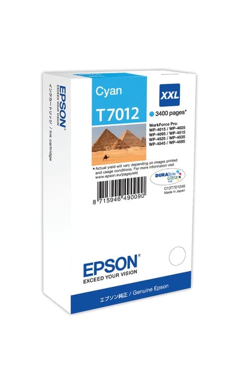 Epson Muste Syaani T7012 Xxl - Wp4000/4500 – Epson