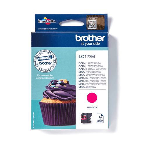 Brother Muste Magenta Lc123m - Mfc-j4510dw – Brother