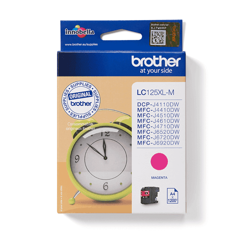 Brother Muste Magenta Hc Lc125xlm - Mfc-j4510dw – Brother