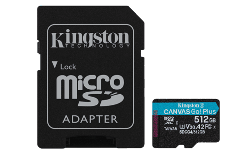 Kingston Canvas Go Plus Gen4 512gb Microsd Uhs-i – Kingston