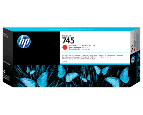 Hp Muste Chromatic Punainen No.745 300ml - Z2600/z5600 – HP