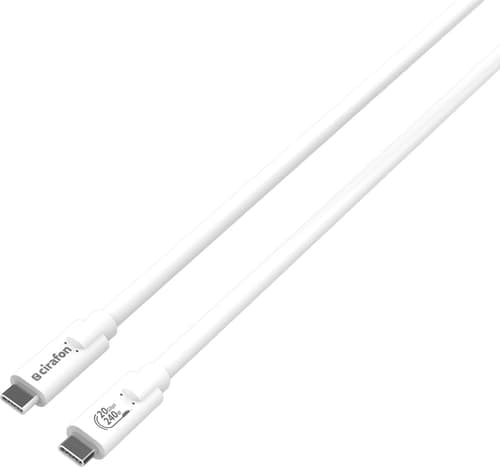Cirafon Usb-c–usb-c Silikonikaapeli – 240w, 20gbps 3m Valkoinen – Cirafon