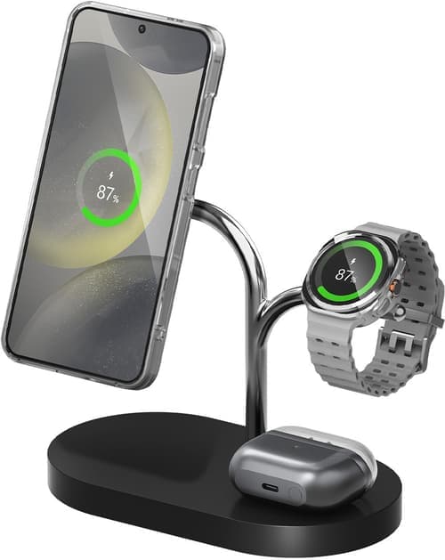 Samsung 3in1 Wireless Charger Hopea, Musta – Samsung