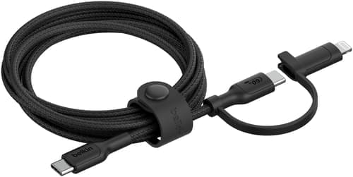 Belkin 2-in-1 Usb-c And Lightning Cable 1.5m Usb-c Usb-c, Lightning Musta – Belkin