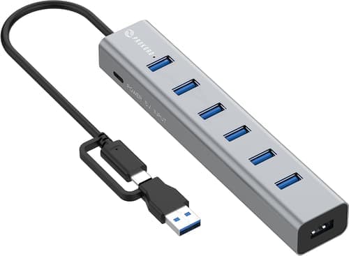 Prokord 7-porttinen Usb 3.0 Hub Usb-c-virtaliitännällä – Prokord