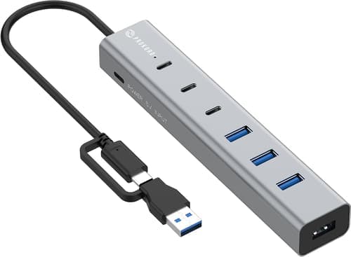 Prokord 7-porttinen Usb 3.0 -hubi Usb-c-virransyötöllä – Prokord