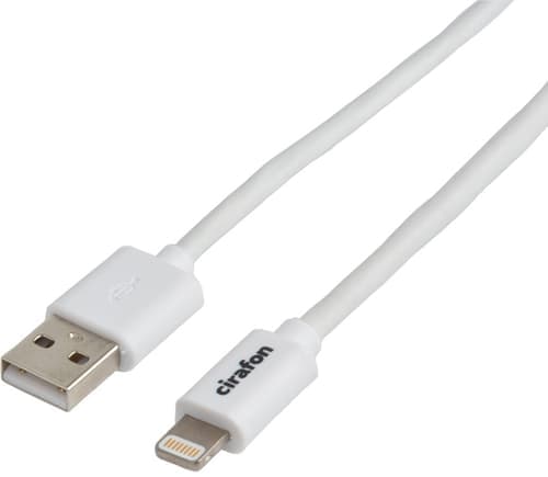 Cirafon Ipad/iphone/ipod-lataus/datakaapeli 3m Valkoinen – Cirafon
