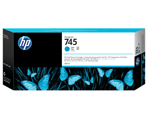 Hp Muste Syaani No.745 300ml - Z2600/z5600 – HP