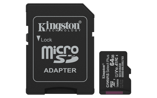 Kingston Canvas Select Plus G3 64gb Microsdxc Uhs-i – Kingston