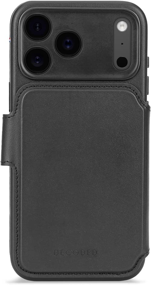Decoded Leather Detachable Wallet Iphone 17 Pro Musta – Decoded