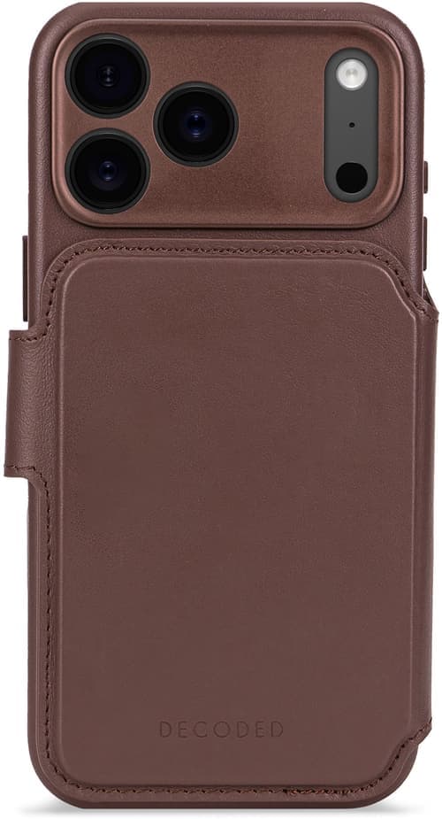 Decoded Leather Detachable Wallet Iphone 17 Pro Ruskea – Decoded
