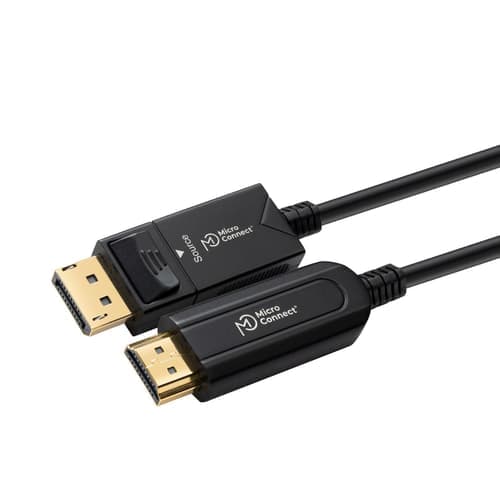 Microconnect Premium Optic Displayport 1.4 - Hdmi 2.0 Cable 15m Displayport Hdmi Musta – Microconnect