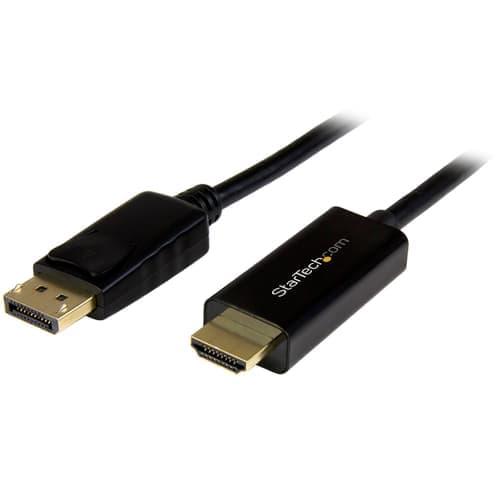Startech 6 Ft / 2m Displayport To Hdmi Converter Cable 4k 2m Hdmi Displayport Musta – Startech