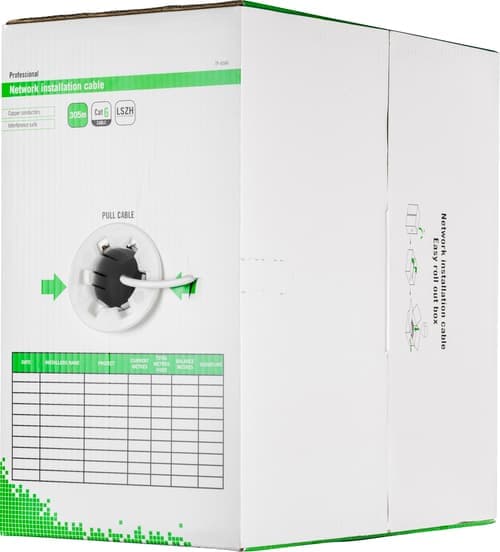 Deltaco Bulk-kaapeli Ei Cat 6 305m Valkoinen – Deltaco